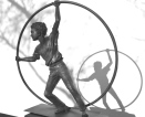 "L'acrobate" Bronze 70 x 70 x 20 cm